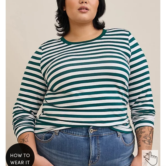 NWT Perfect Super Soft Crew Neck Long Sleeve Tee - Picture 3 of 4